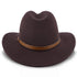 Jurassic - Walrus Hats Dark Brown Wool Felt Safari Hat - H7014